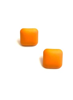 Trio Earrings Orange squared earrings  - Image 3