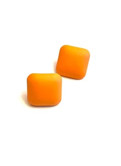 Trio Earrings Orange squared earrings  - Image 2