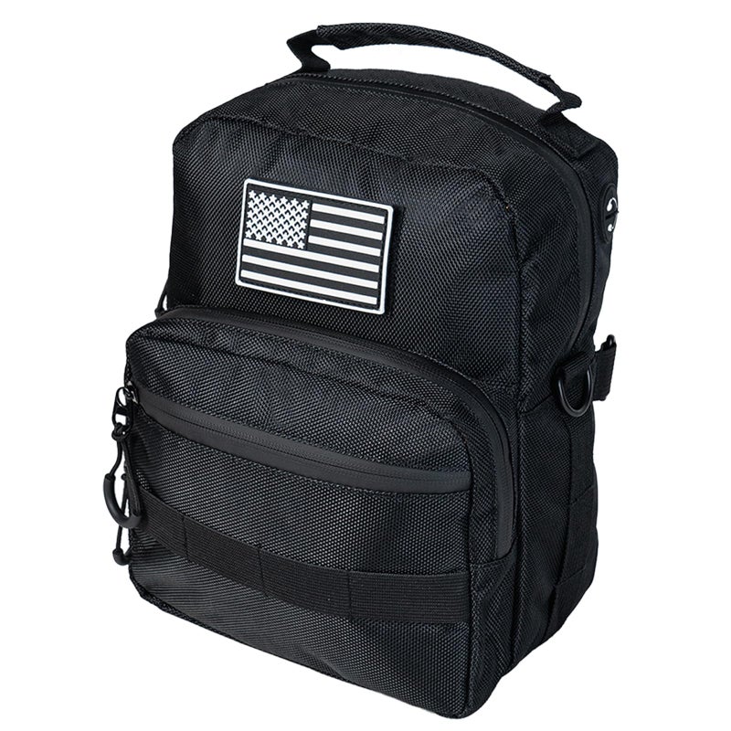 ANASES Universal Motorcycle Bag Handlebar Bag 1680D Oxford Tool Storage Accessory for Front Fork Handle Bar Sissy Bar Compatible with Harley Softail Dyna Sportsters and Most Cruiser Models - Image 2