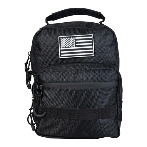 ANASES Universal Motorcycle Bag Handlebar Bag 1680D Oxford Tool Storage Accessory for Front Fork Handle Bar Sissy Bar Compatible with Harley Softail Dyna Sportsters and Most Cruiser Models - Image 3