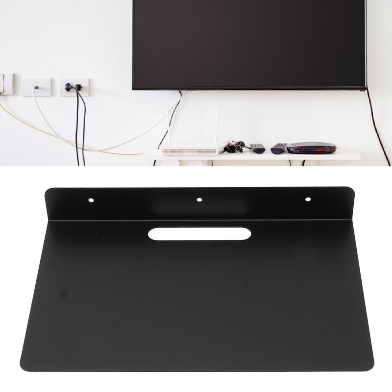 Floating AV Shelf Thickened Rust Proof Metal Wall Mounted Rack for Projector Set Top Box Router Camera - Image 4