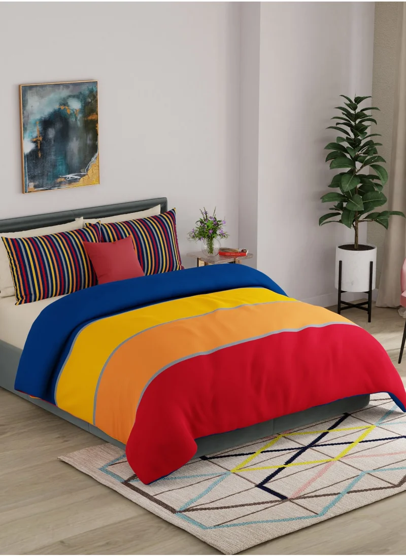 يونايتد كولورز أوف بينتيون United Colors of Benetton Safari 210 TC King Bedsheet with 2 Pillow covers Multi