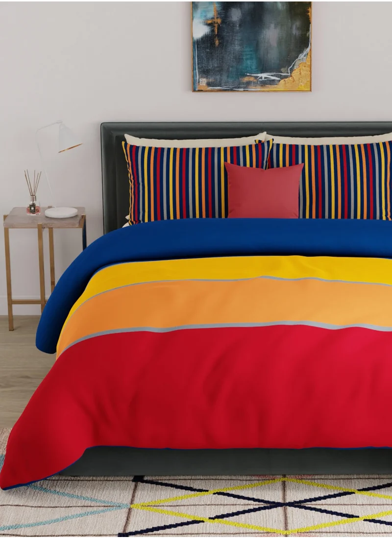 يونايتد كولورز أوف بينتيون United Colors of Benetton Safari 210 TC King Bedsheet with 2 Pillow covers Multi
