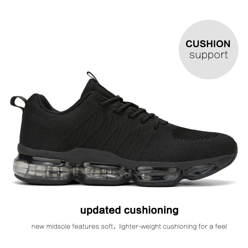 Socviis Men's Air Cushion Running Shoes Breathable Tennis Basketball Sneakers Non Slip Workout Casual Sport Shoes Gym Training Comfortable Fashion Shoes - Image 3