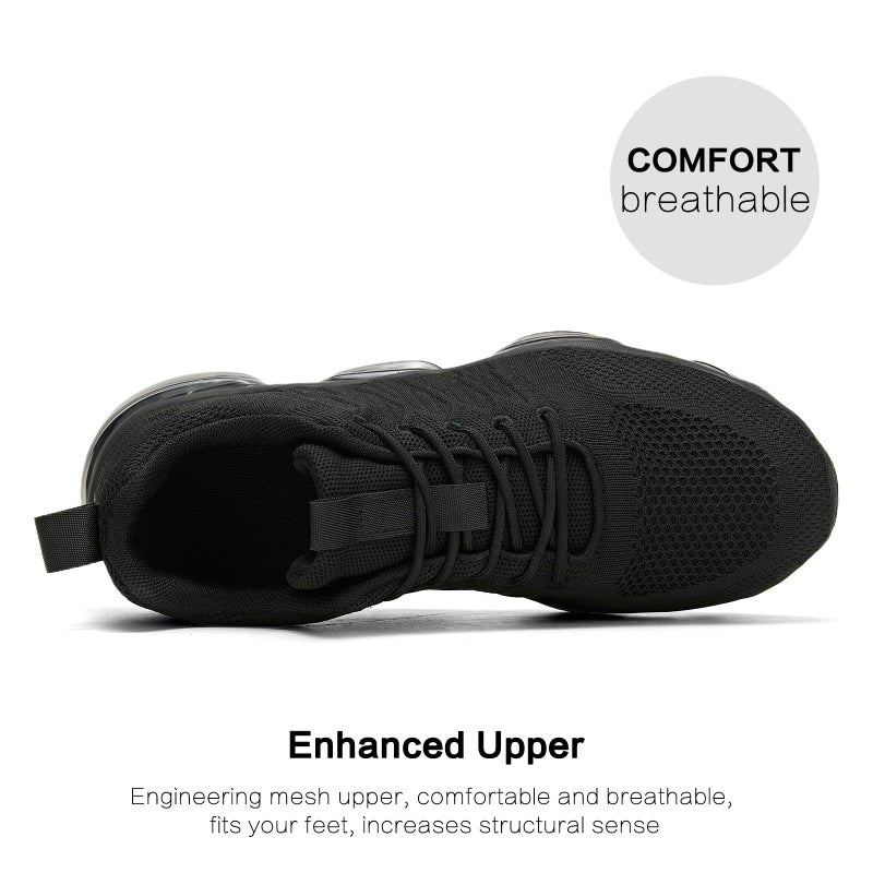 Socviis Men's Air Cushion Running Shoes Breathable Tennis Basketball Sneakers Non Slip Workout Casual Sport Shoes Gym Training Comfortable Fashion Shoes - Image 4