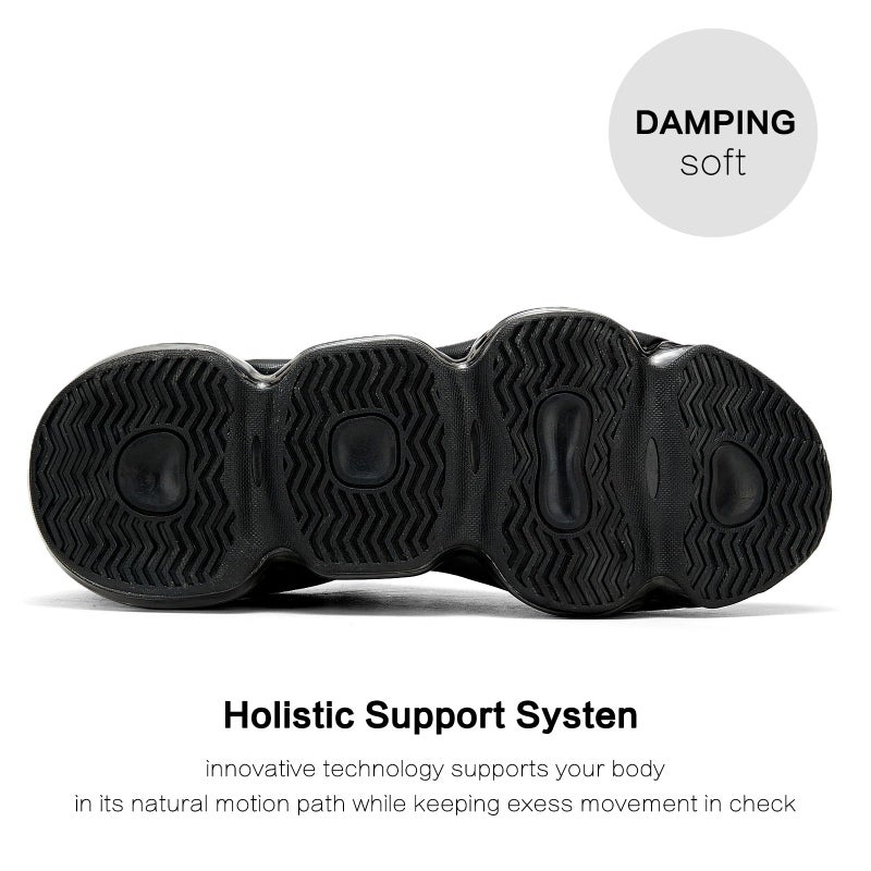 Socviis Men's Air Cushion Running Shoes Breathable Tennis Basketball Sneakers Non Slip Workout Casual Sport Shoes Gym Training Comfortable Fashion Shoes - Image 5