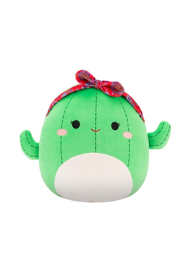 Squishmallows SQCR - Medium Plush (12" Squishmallows) (Maritza - Green Cactus W/Paisley Headband) - Image 1