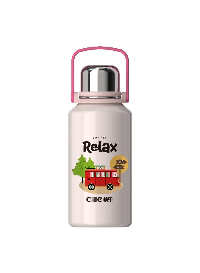 Xile Thermos Cup Large Capacity Outdoor Sports Camping Style Ceramic Liner Portable Thermos Pot Sports Water Cup