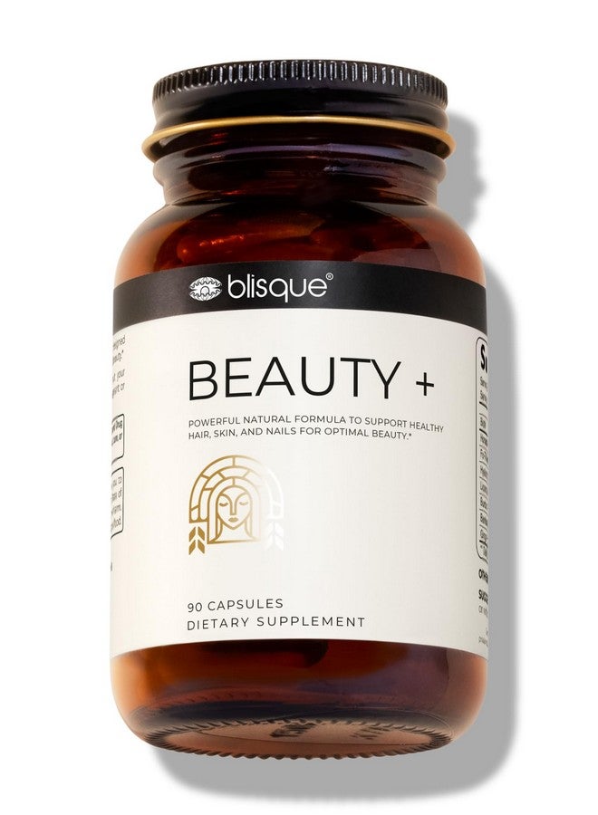Blisque بليسك - مكمل طبيعي لجمال الأظافر، نمو الشعر، والعناية بالبشرة | مع البيوتين وحمض الهيالورونيك | معتمد من الأطباء | نباتي وغير معدل وراثيًا | 90 كبسولة - Image 1