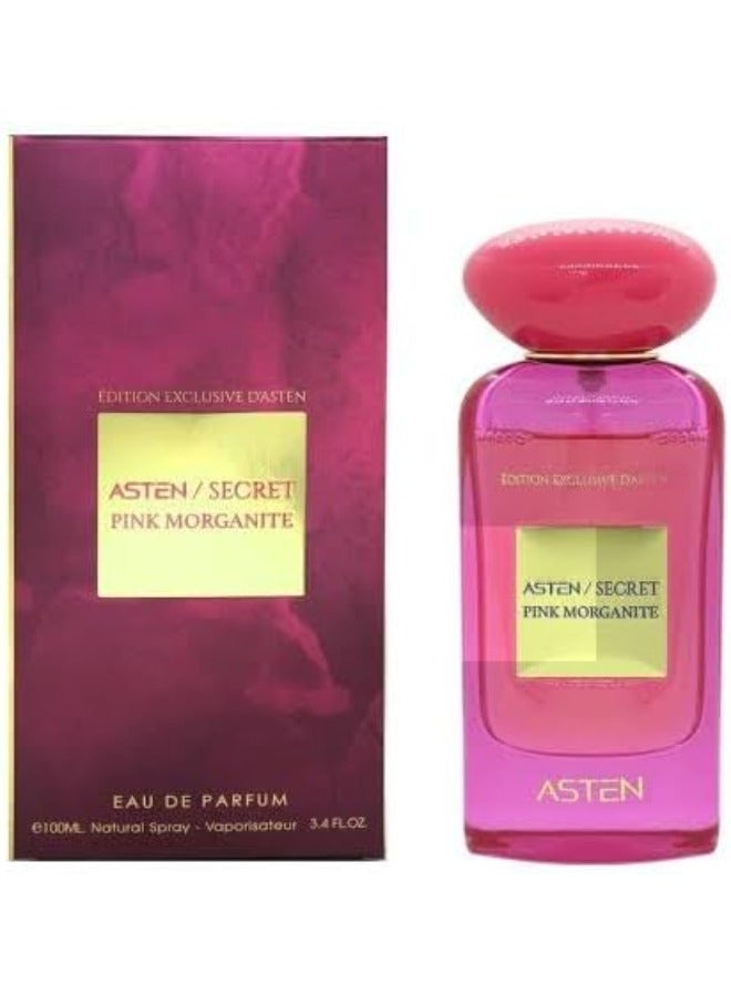 استين عطر ASTEN SECRET PINK MORGANITE أو دو بارفيوم – عبير منعش وأنيق للنساء 100 مل | فاخر، حار ودافئ - Image 1