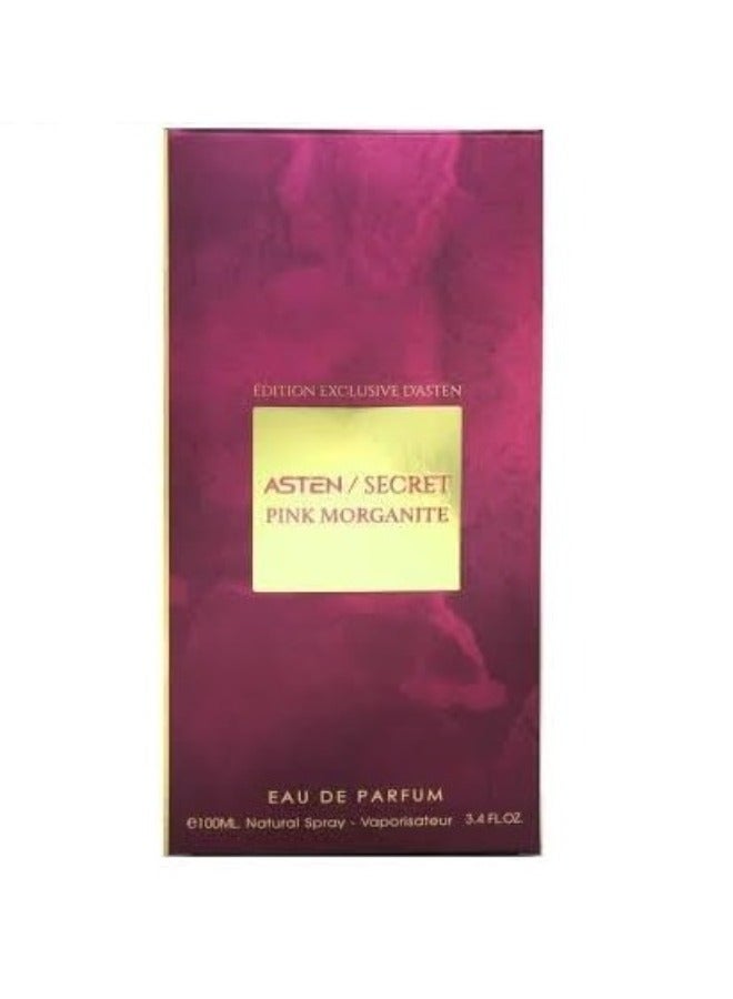 استين عطر ASTEN SECRET PINK MORGANITE أو دو بارفيوم – عبير منعش وأنيق للنساء 100 مل | فاخر، حار ودافئ - Image 3