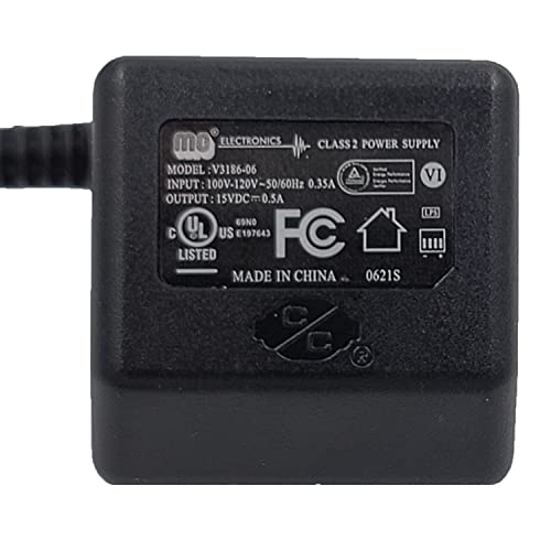 Soft Water Supply Clack Part V3186-06 - Power Cord with 15V DC Transformer - Image 2