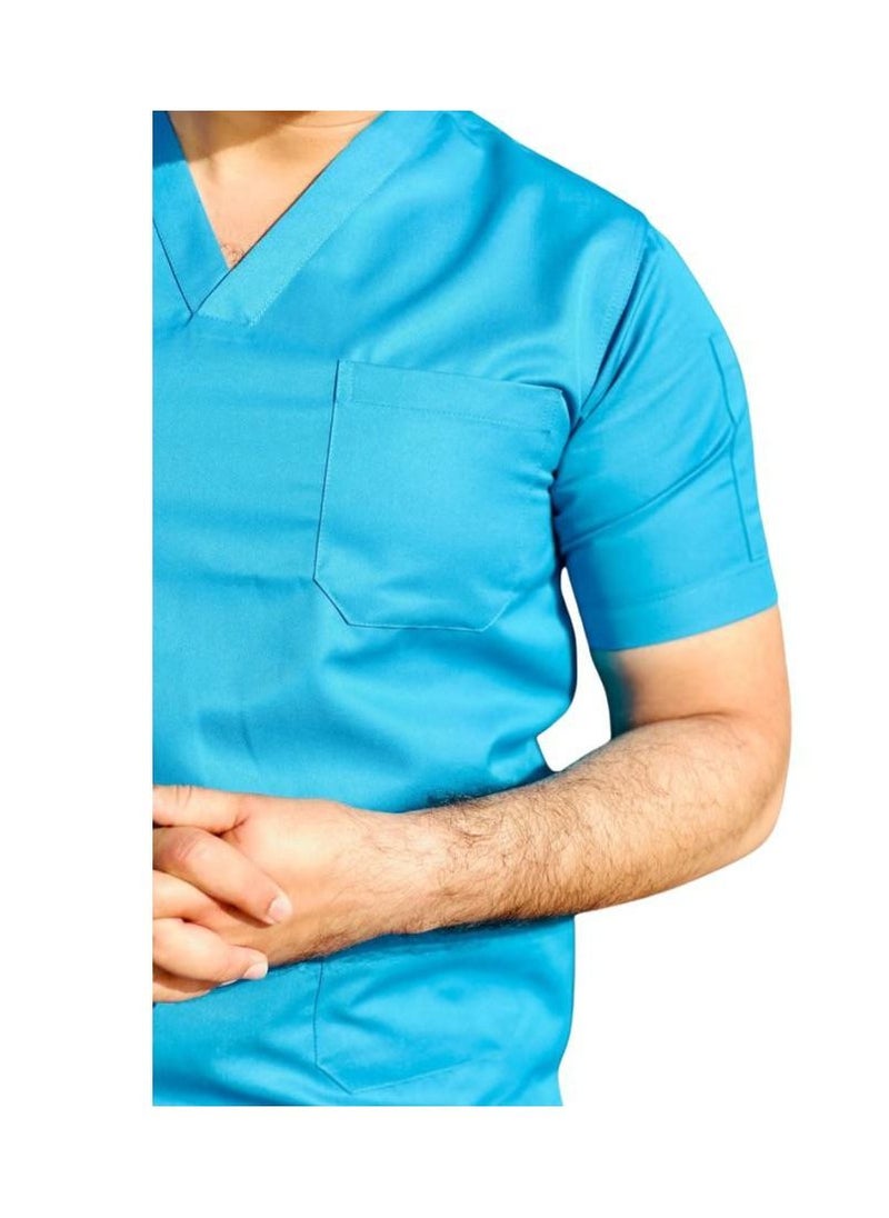 Medical Scrub Suit Set Unisex Top And Pants - pzsku/Z05721ED87358D1C08C07Z/45/_/1675610787/11a6c82d-eb1e-40d7-b6b7-45001b626894