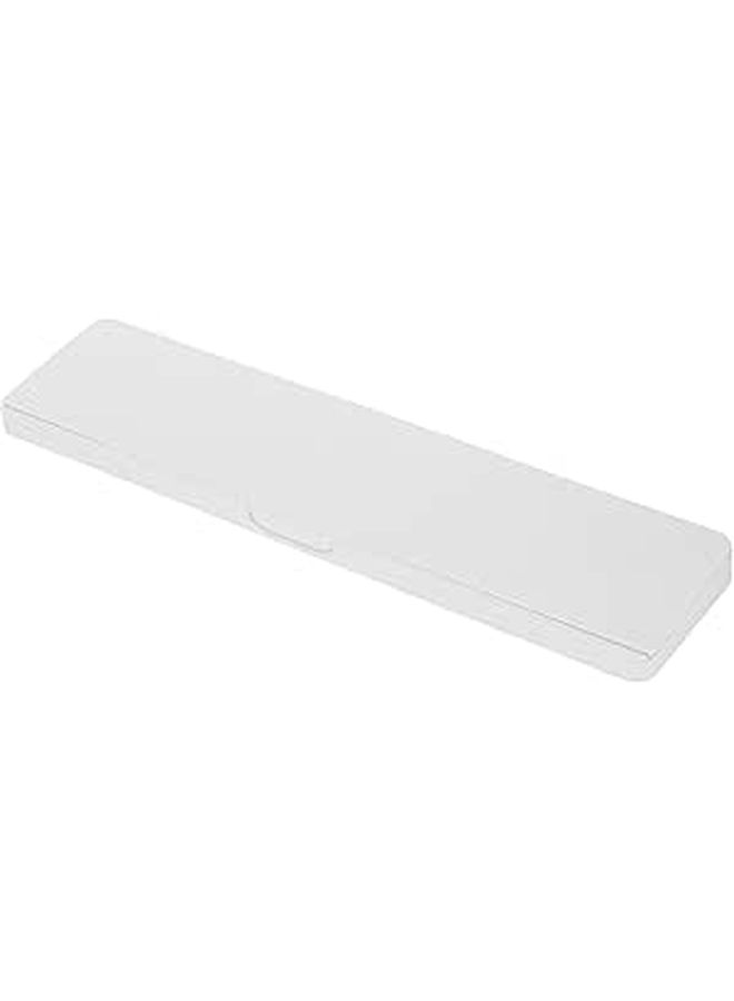 Hard White Non Padded Wrist Rest and Storage Box for Mechanical Keyboards with Mouse Pad Tray - Image 1