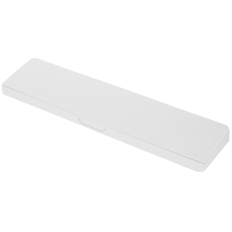Hard White Non Padded Wrist Rest and Storage Box for Mechanical Keyboards with Mouse Pad Tray - Image 2