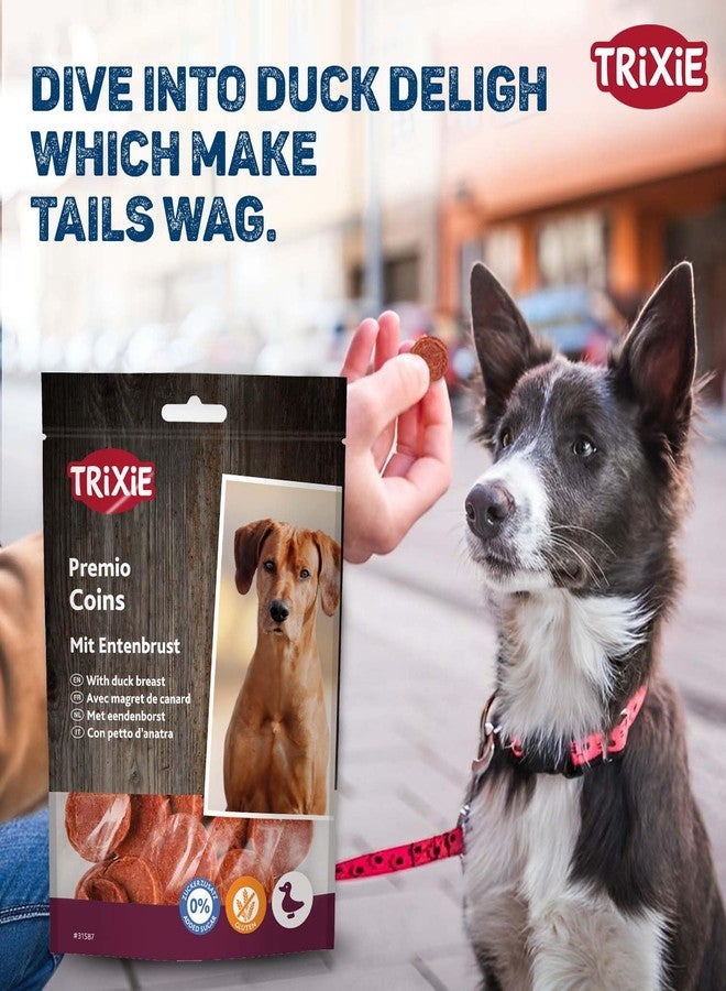 Trixie Premio Dog Treats, Delicious and Rich in Nutrient - Healthy Treats for Dogs, Suitable for All Breeds of Dogs - Pack of 5 (Duck Coins) - Image 2