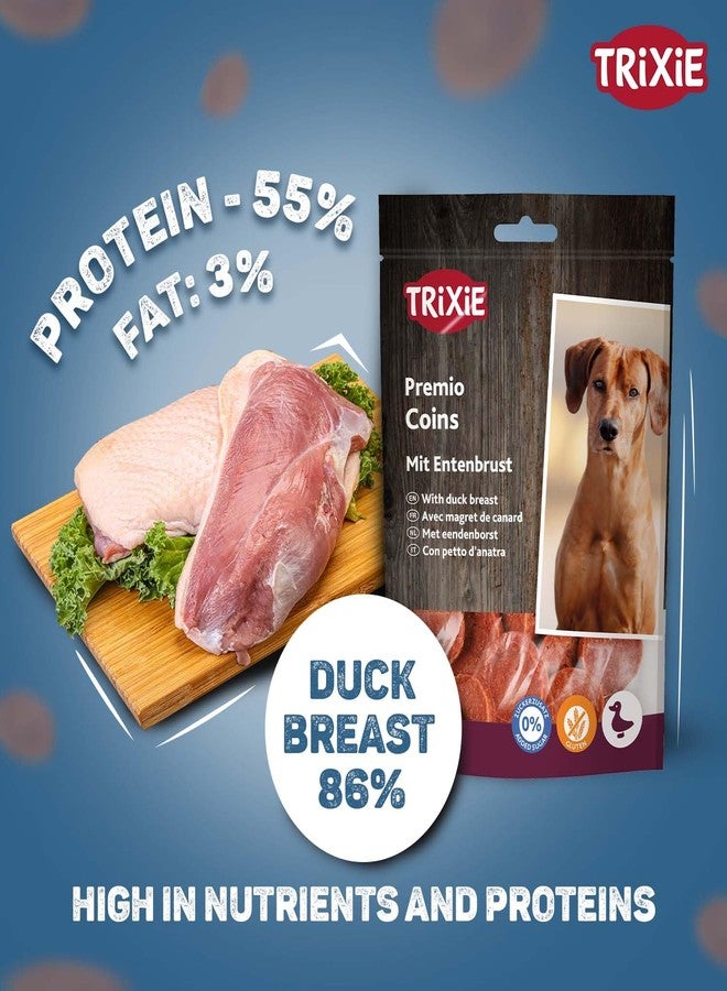 Trixie Premio Dog Treats, Delicious and Rich in Nutrient - Healthy Treats for Dogs, Suitable for All Breeds of Dogs - Pack of 5 (Duck Coins) - Image 4