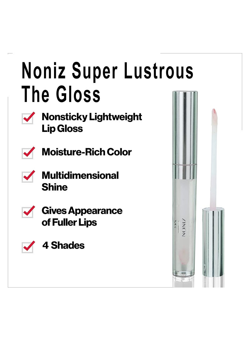 NONIZ BEAUTY Liquid Non Sticky Lip Gloss Extra Shiny Waterproof Lipgloss clear rain drop - Image 4