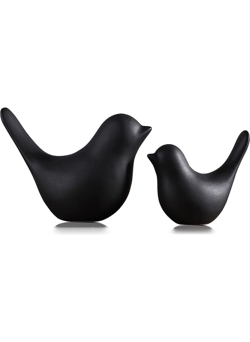 Captaintech 2pcs Ceramic Bird Statue Home Decor - Image 1