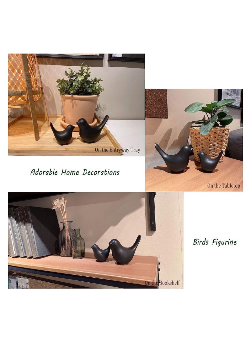 Captaintech 2pcs Ceramic Bird Statue Home Decor - Image 4