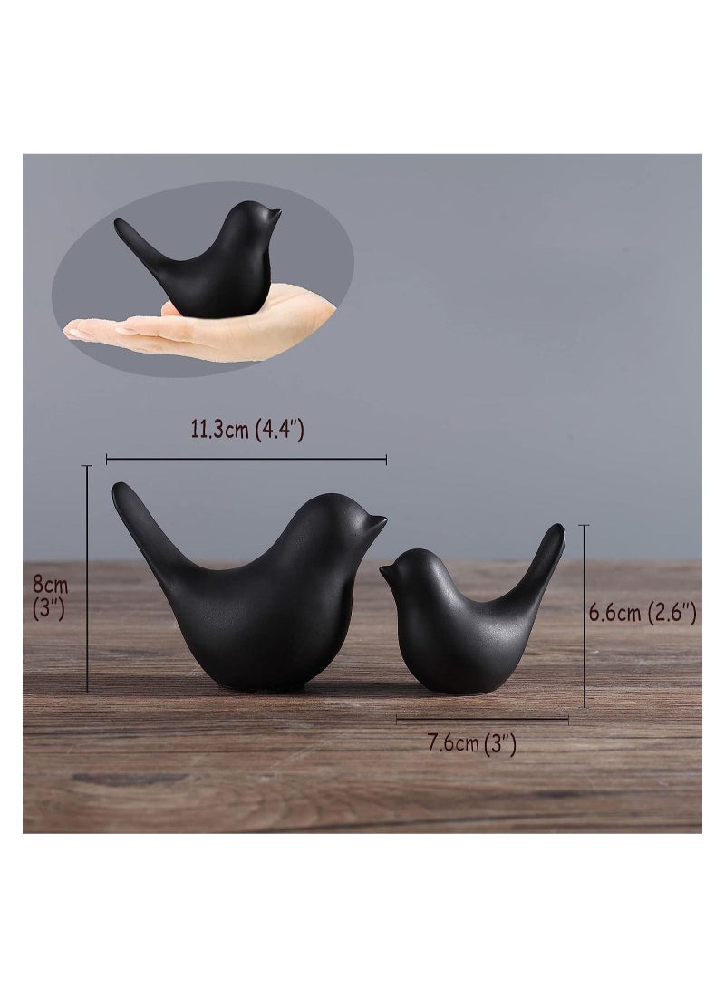 Captaintech 2pcs Ceramic Bird Statue Home Decor - Image 5