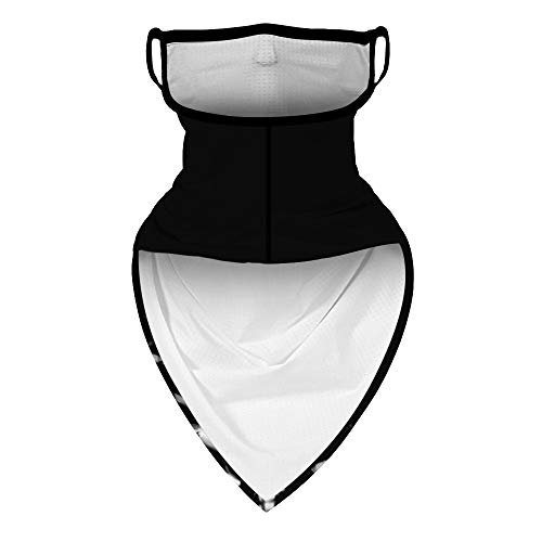 YAYOUREL Halloween Mask Scary Halloween Skeleton Bandana Neck Gaiter Face Mask Covering Ear Loop Hole Triangle Bandanas for Men Women Summer UV Face Scarf Mask Cover for Fishing - Image 5