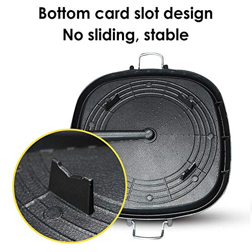 AIROKA Korean BBQ Non-Stick Square Grill Pan with Natural Material 6 Layer Coating Easy Grease Draining 11.8 Inch Gas Range Grilling Pan for Both Home & Outdoor - Image 2