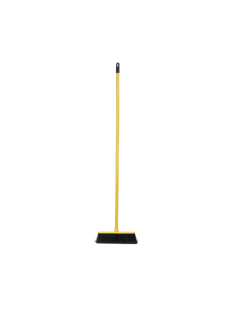 Royalford 29 cm Floor Broom with Long Wooden Handle- RF12835/ Large and Wide Head, Compatible with All Flooring Types - Image 1