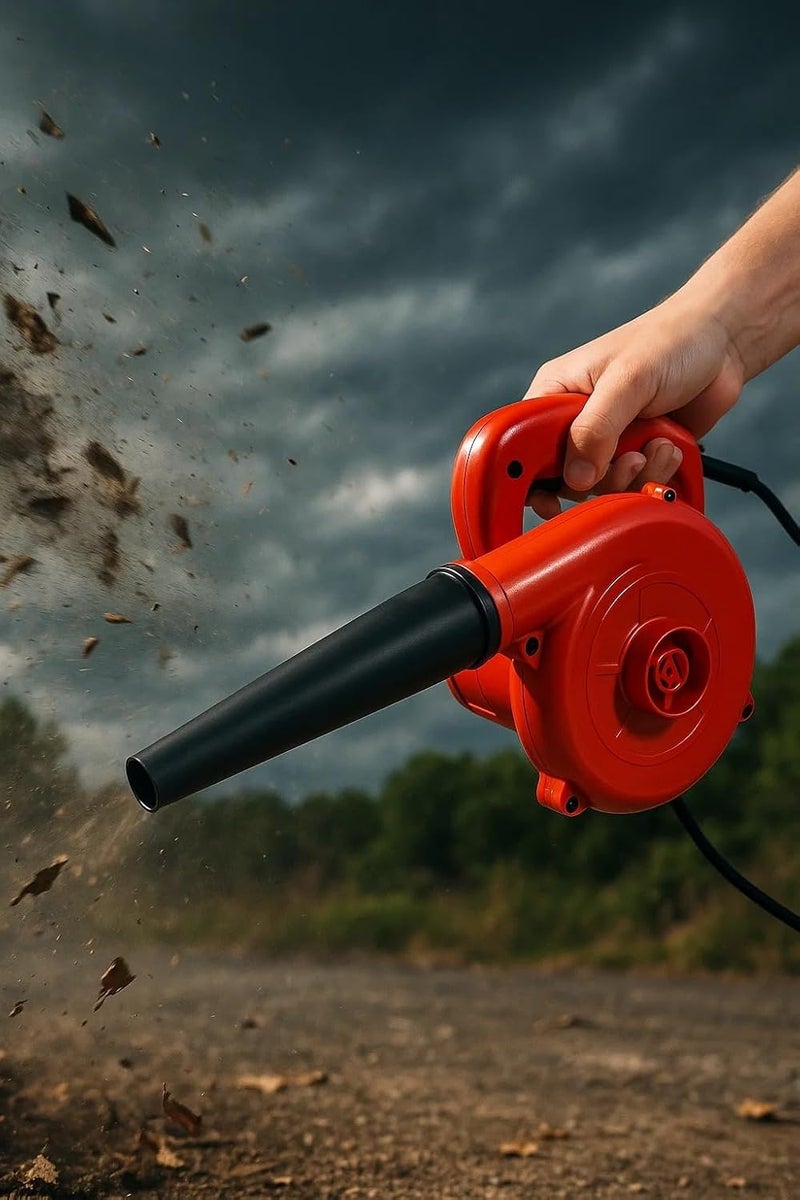 Denx Electric Blower/Vacuum,700W, 16,000 RPM Single Speed, with Collection Bag, Dual Function, for Home & Garden, Compact and Lightweight, Easy Storage - Image 3