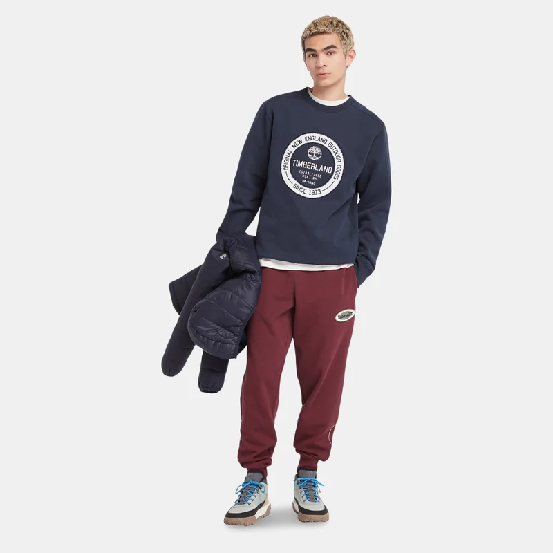 Timberland Men's Elevated Brand Carrier Crew Sweatshirt
