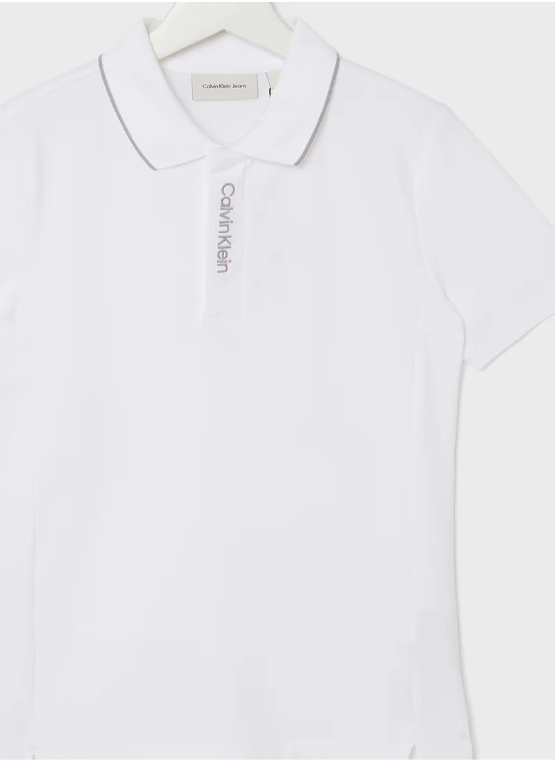 كالفن كلاين جينز Youth Essential Logo Polo