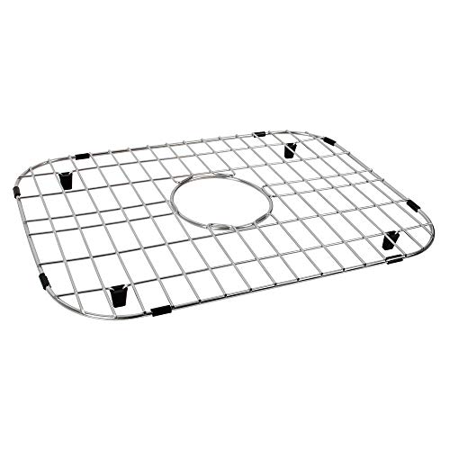 LQS Sink Grid and Sink Bottom Grid, Sink Protector for Kitchen Sinks Stainless Steel 19 1/16" x 13 3/4" with Center Drain Hole for Single Bowl Kitchen Sinks - Image 5