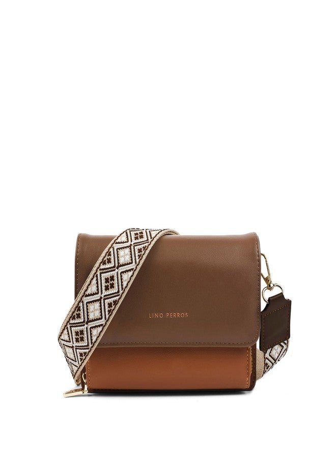Lino Perros Women Voyage Mini Boho Tan Sling Bag - Image 1