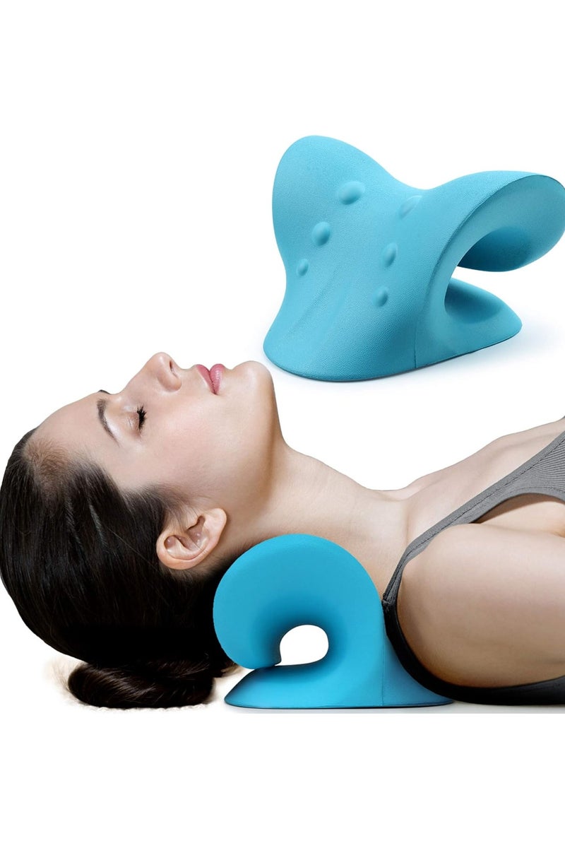 Neck Stretcher Pillow - For Neck and Spine Pain Relief and Posture Correction - Comfortable and Lightweight for Everyday Use - Image 1