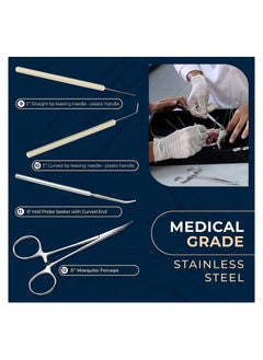 BIONEX Advanced Biology Lab Anatomy Medical Dissecting Dissection Kit Set with Scalpel Knife Handle Blades  - Image 4