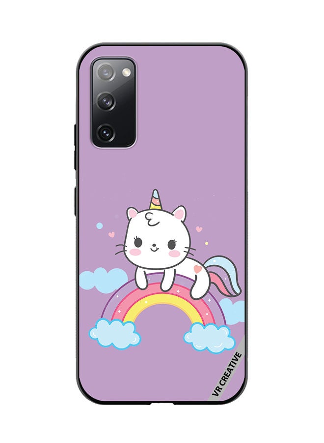 VR CREATIVE Protective Case Cover For Samsung Galaxy S20 FE 5G Unicorn Design Multicolour - Image 1