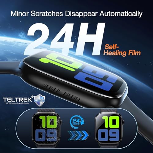 TELTREK Screen Protector Screenguard Compatible With CrossBeats Everest 2.0 2025 & CrossBeats Everest (1.43 Inch SmartWatch), Edge to Edge Hydrogel TPU Screen Guard not a Tempered Glass (Pack of 3) - Image 4