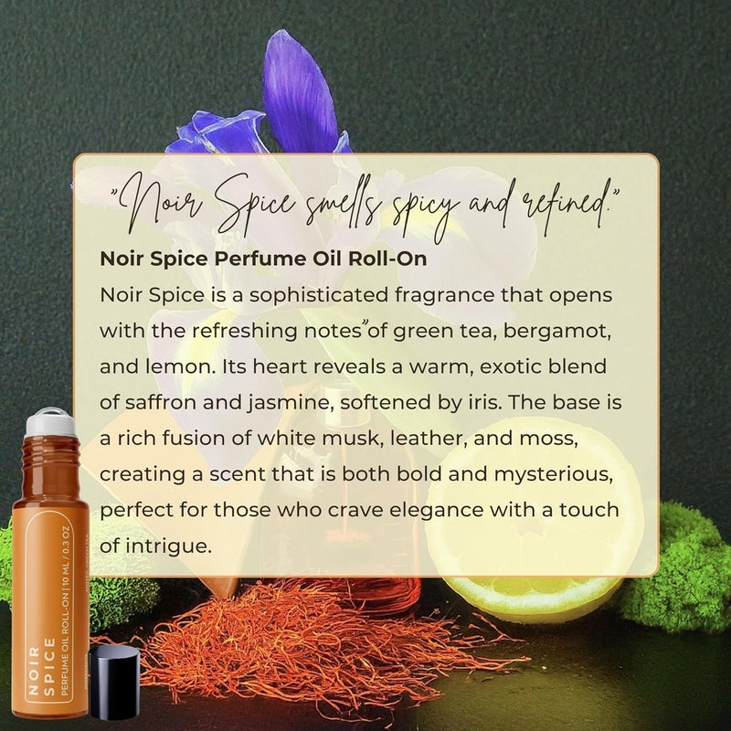 Devinez Noir Spice Perfume Oil Roll-On-10ml (Pack of 1), Pocket-Sized Perfume, Roll-On Blend, Long-Lasting Scent, Blend (IFRA Certified) - Image 3