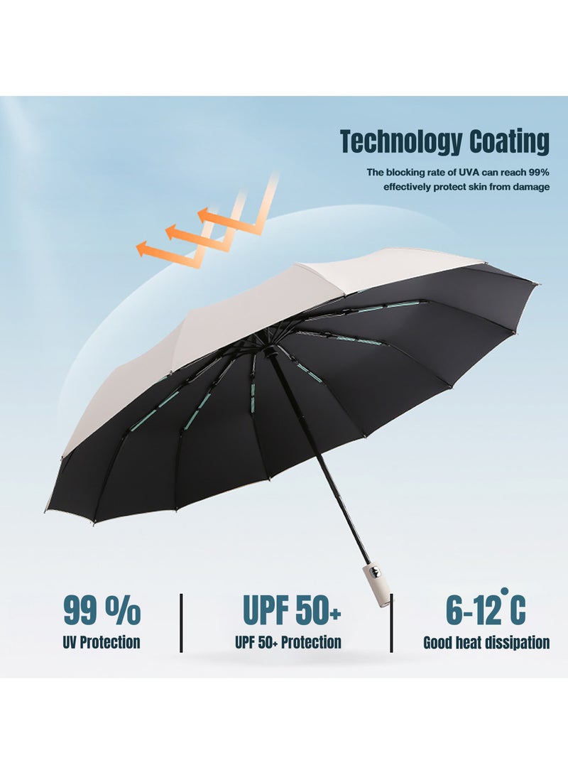 Folding Umbrellas, Automatic Umbrellas, Block UV Rays, Suitable for Travel, Daily Travel, Walking  - Image 2