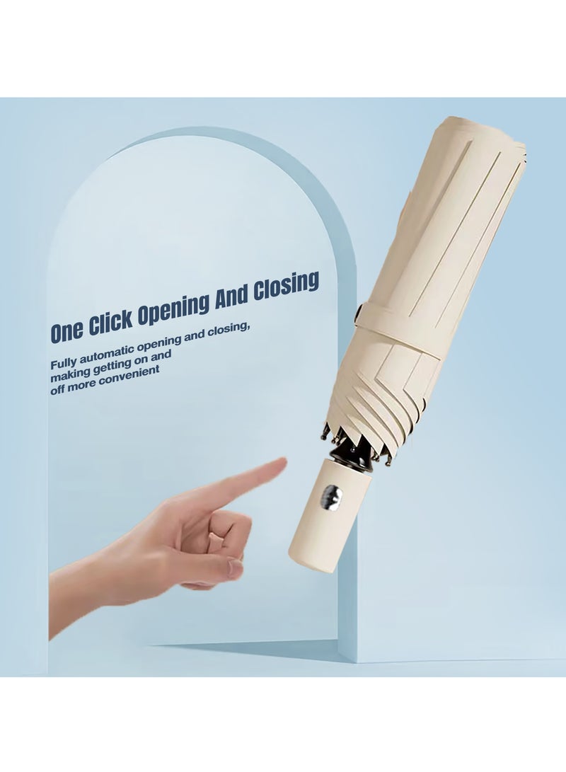 Folding Umbrellas, Automatic Umbrellas, Block UV Rays, Suitable for Travel, Daily Travel, Walking  - Image 5
