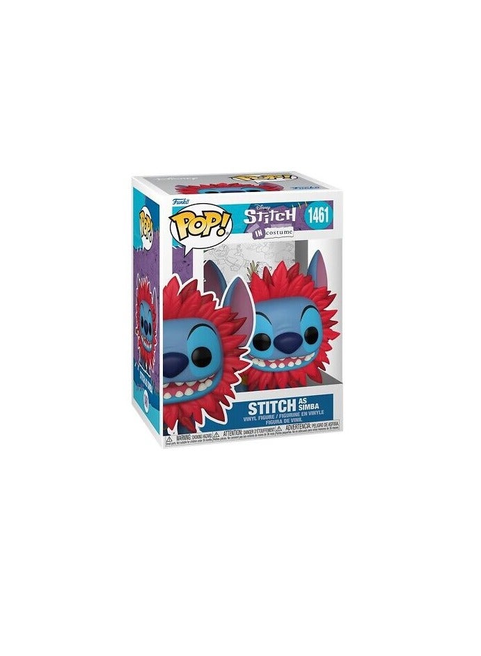Funko Pop! Cartoon Animation: Disney - Lilo & Stitch - (Stitch in Costume) Stitch as Simba - Image 3