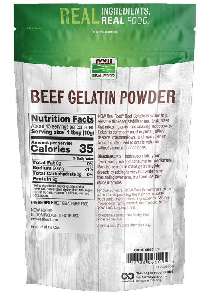ناو مسحوق الجيلاتين البقري، 1 رطل (454 جم) - Image 2
