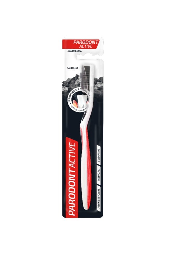 Active Charcoal Toothbrush Medium Bristles