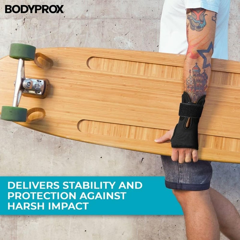 Bodyprox Wrist Guards (1 Pair) for Snowboarding, Skateboarding and Inline Skating, Sports Protection Wrist Guard - Image 5