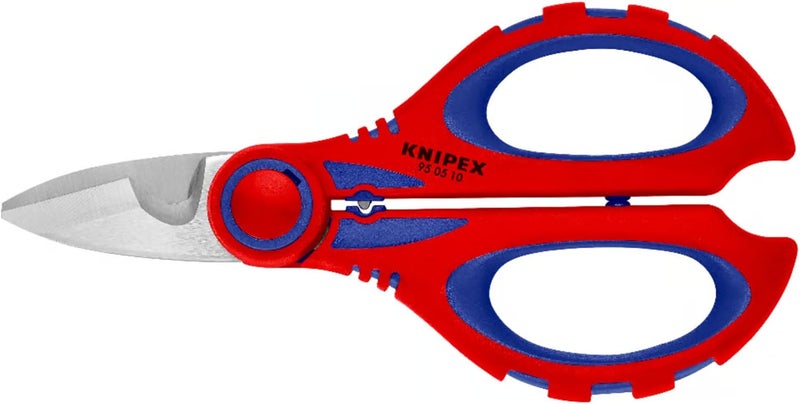KNIPEX 95 05 10 SB Electricians Cable Shears with Crimping Profile and Plastic Tool Pouch - Image 2