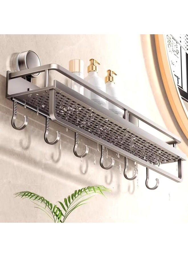 Arabest Shower Basket - Shower Suction Cup Organizer, Shower Storage Rack Organizer | Wall-mounted Bathroom Towel Rack, Shower Organizer for Bathroom, Kitchen, Bedroom 11.81x4.72x1.97 Inch - Image 4