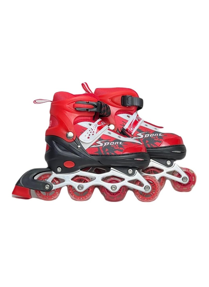 SportQ Skate Shoes are comfortable and adjustable in size with a front wheel with LED lighting. They can also be transformed from a single-row skate shoe into a four-wheel skate shoe for outdoor use.S - pzsku/Z05733BDF860918CD7513Z/45/_/1721298035/b1c5b2a3-5aa7-4ca3-a8a0-a61bad42a40f