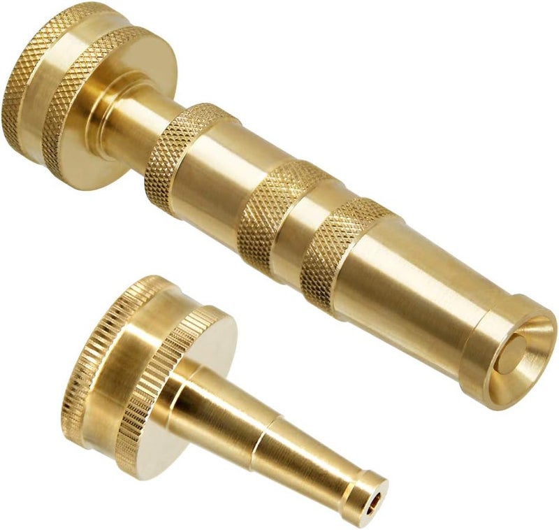 Twinkle Star Solid Brass Heavy Duty Adjustable Twist Hose Nozzle Jet Sweeper Nozzle, TWIS3231 - Image 2