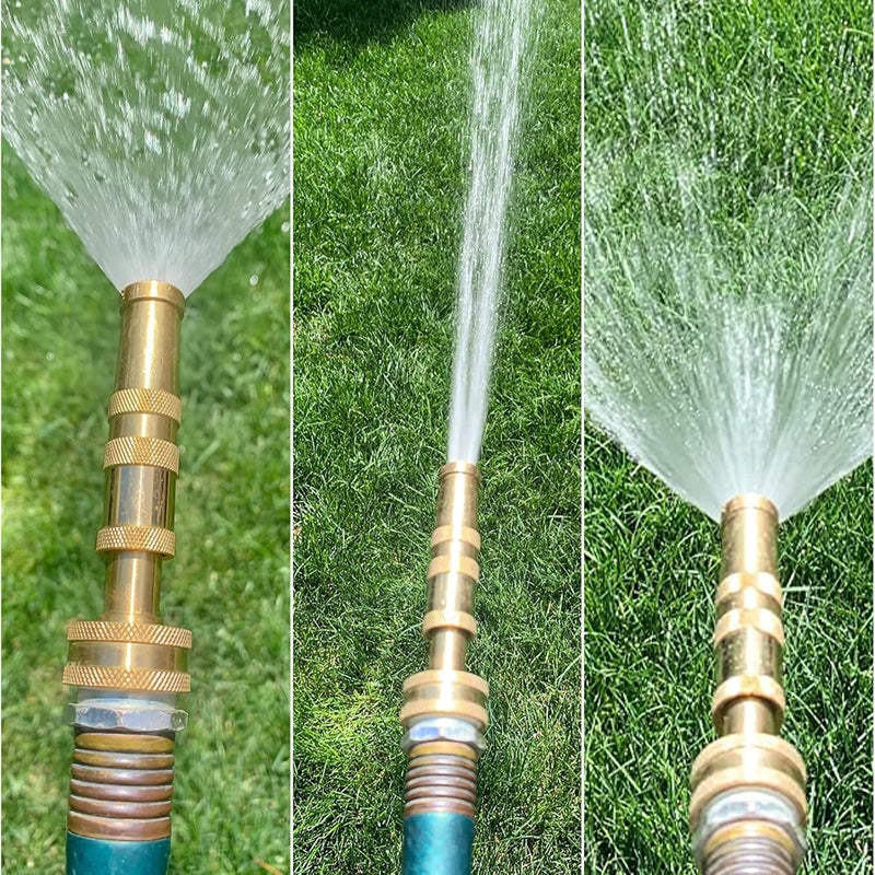 Twinkle Star Solid Brass Heavy Duty Adjustable Twist Hose Nozzle Jet Sweeper Nozzle, TWIS3231 - Image 5