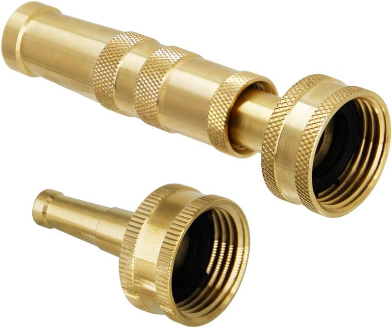 Twinkle Star Solid Brass Heavy Duty Adjustable Twist Hose Nozzle Jet Sweeper Nozzle, TWIS3231 - Image 1